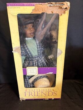 Heidi Ott Doll Black African American 18” Faithful Friends Ellie BOX N BAD SHAPE